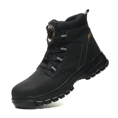 Durable Waterproof Tactical Safety Boots Outdoor Men Work Boots Anti-smash Stab-resistant Safety Oxford wear-resistant Boot Winter Boots Men Women Tactical Warm Plush Snow Boots Comfortable Outdoor High Top Cotton Shoes Non-slip Ankle Oxford Boots