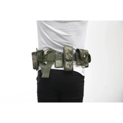 Lightweight High-quality Training Camouflage Multifunctional Belt Sports Training Camouflage Waist Belt  Adjustable Modular Equipment high density Material Tactical Belts for Men Tactical Heavy Duty Belts Utility Belt with Pouches