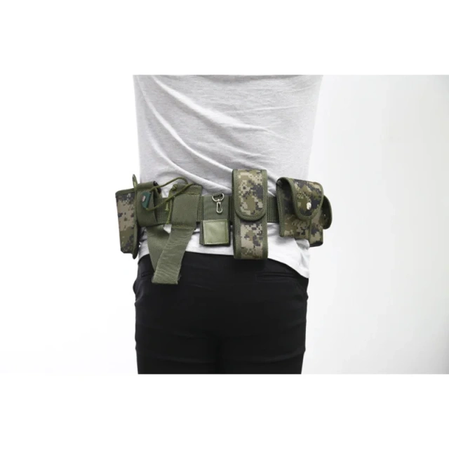 Lightweight High-quality Training Camouflage Multifunctional Belt Sports Training Camouflage Waist Belt  Adjustable Modular Equipment high density Material Tactical Belts for Men Tactical Heavy Duty Belts Utility Belt with Pouches