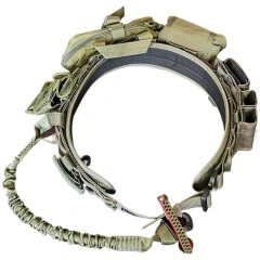 Modular Equipment Sport Enthusiasts Adjustable Tactical Belt Camping and Everyday Use Duty Practical Training Utility Waist Belt  Wear-resistant Tactical Elastic Belts Men Quick Release Magnetic Buckle Stretch Webbing Heavy Duty Work Golf Belt