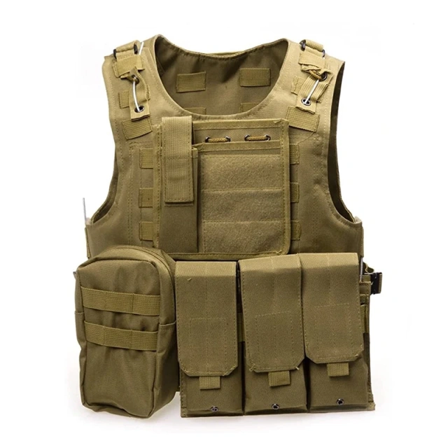 Customized Outdoors Breathable Training Tactical Vest Lightweight Hunting Vest Adjustable Assault Training Vest Training outdoors Breathable Paintball Vest outdoors sports equipment stab-proof Vest