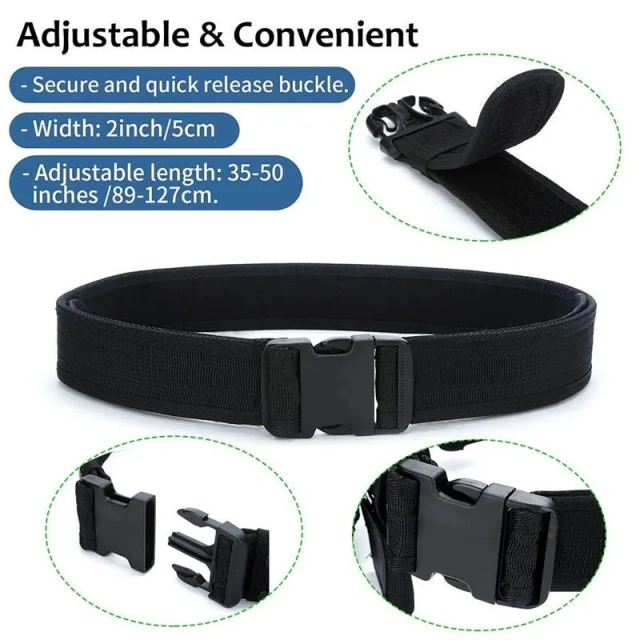 Duty Belts Training Tactical Modular Equipment Security Utility Belt with Components Pouches Bags Holster Gear Security Belts  Durable Waterproof multifunctional Wear-resistant Men’s Nylon Canvas Belt Adjustable Tactical Belt with Plastic Buckle