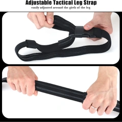Tactical Strap Nylon Thigh Belt Elastic Thigh Strap with Quick Release Buckle Games and Outdoors Unisex Tactical Belt  Outdoor Premium Training Mountaineering Outdoor Tactical Belt Duty Utility Belt Set Hunting Accessories tactic Waist Belts