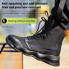 Durable Outdoor wear-resistant multifunctional Tactical Oxford Ankle Botas Work Shoes Oxford Upper Desert Wear-resistant Boots Durable Camouflage Oxford Boots for Men Autumn Platform Boots Outdoor High-top Shoes Tactical Men Ankle multifunctional Boots