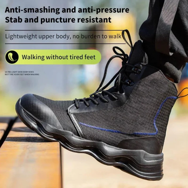 Durable Outdoor wear-resistant multifunctional Tactical Oxford Ankle Botas Work Shoes Oxford Upper Desert Wear-resistant Boots Durable Camouflage Oxford Boots for Men Autumn Platform Boots Outdoor High-top Shoes Tactical Men Ankle multifunctional Boots