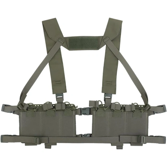 Customized Tactical Chest Rig MOLLE Mag Pouch Radio GP Bag Camouflage Tactical Chest Rig Vest for Outdoor Outdoor Sports Gear Tactical Chest Rig Multi-Functional Tactical Vest ACU Tactical Chest Rig Pouch with Strap
