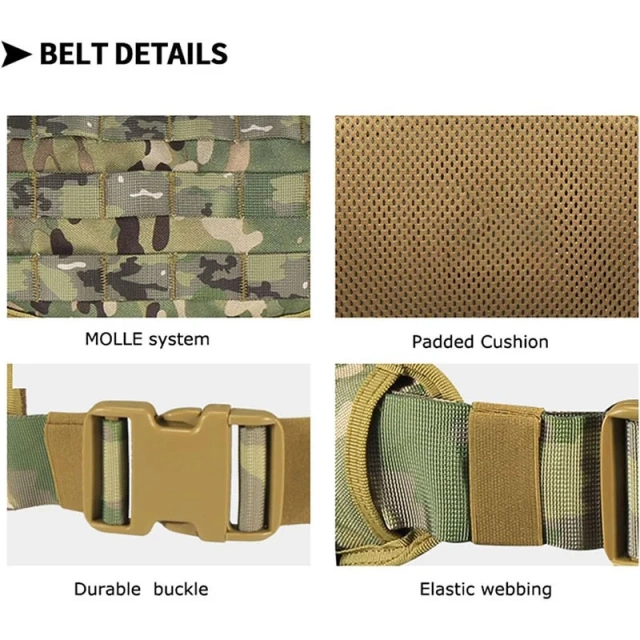 Wholesale High Duty Outdoor Durable Multifunctional Tactical Belt Breathable Duty Belt Quick Release Adjustable Utility Belt  Wholesale Durable Versatile sport outdoor enthusiasts Security Modular Equipment System Molded Duty Belt Tactical Utility Belt