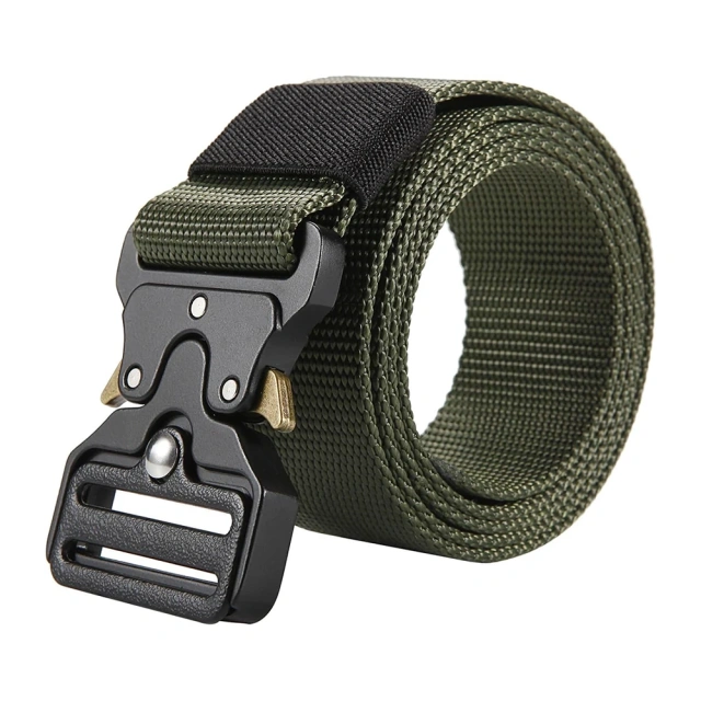 Sports Training Training Wear-resistant Men's Tactical Belt Heavy Duty Webbing Belts Adjustable Style Nylon Belts  Lightweight Outdoor Camouflage multifunctional five piece tactical waist cover hunting Mountaineering waist safety tactical belt