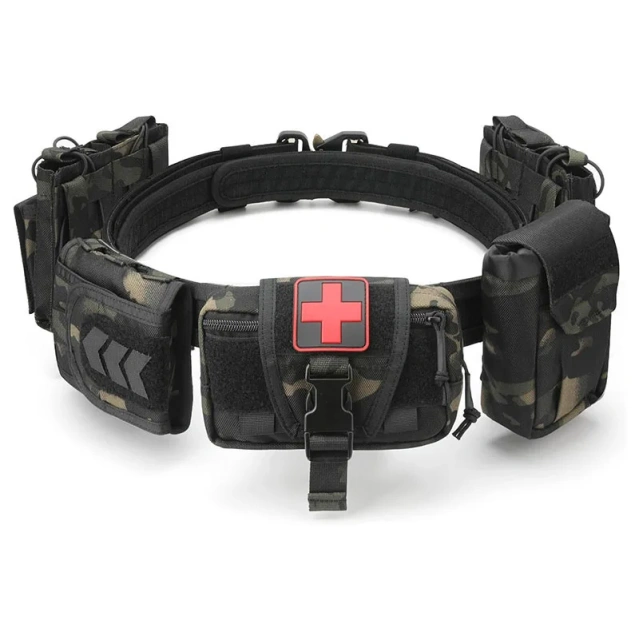 Premium Multifunctional Camping and Everyday Use Quick-release Buckle Waist Belt Quick Release Tactical Heavy Duty Belt  Wear-resistant Breathable Casual multifunctional Wear-resistant Canvas Web Tactical Belt Men with Flip Top Buckle