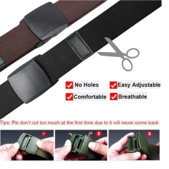 Wear-resistant Elastic Stretch High-quality Durable Belt Men's All Size No Metal Nylon Tactical Hiking Belt  High Duty Outdoor Mountaineering Outdoor Premium Tactical Waist Bag Detachable Camouflage Belt With Pouches tactic Waist Belts