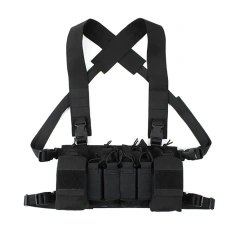 Top Selling Tactical Accessories Camouflage Chest Rig Multipurpose Tactical Chest Rig Outdoor Soft Tactical Chest Rigs military Tactical Chest Rig MOLLE Mag Pouch Radio GP Bag Camouflage Tactical Chest Rig Vest for Outdoor