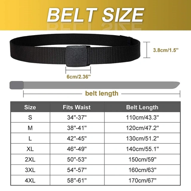 Outdoor Nylon Multifunctional Belts Men Tactical Belt Adjustable Slide Plastic Buckle Web Canvas Belt  Outdoor Tactical Belt Set Combination Detachable Adjustable Waist Belt With Accessory Packs Hunting Game Tactical Belt
