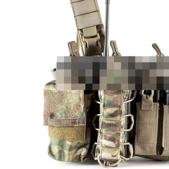 Outdoor Chest Rig Bag Vest Multi Functional Adjustable Training Tactical Chest Rig Bag Heavy Duty Tactical Chest Rig Field Camouflage Tactical Chest Rig Vest Outdoors Training Tactical Molle Vests Quick Release Tactical Chest Rig Vest