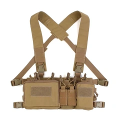 Customized Tactical Equipment Chest Rigs for Training Hunting Tactical Chest Rig Harness Heavy Duty Tactical Chest Rig Wholesale Outdoor Sports Tactical Gear Molle Vest Pouch Bag Tactical Carrier Chest Rig Camouflage Chest Rig