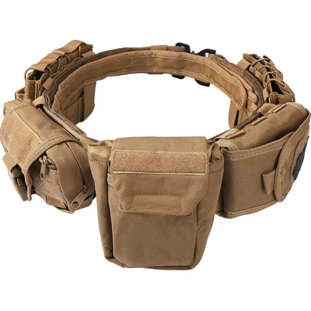 Durable Outdoor Tactical Belt with Accessories Fashionable Duty Belts High Density Material Wear-resistant Tactic Waist Belt  Outdoor tactical Multi-functional waist belt practical mission waist support bag hunting training equipment tactic Waist Belt