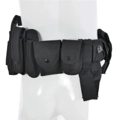 Multifunctional Security Belts Adjustable Strap Tactical Training Duty Utility Belts with Pouches Holster Tactic Waist Belt  High Quality Wear-resistant Adjustable Training Low Profile Women Belts Sports Training Tactical Belt