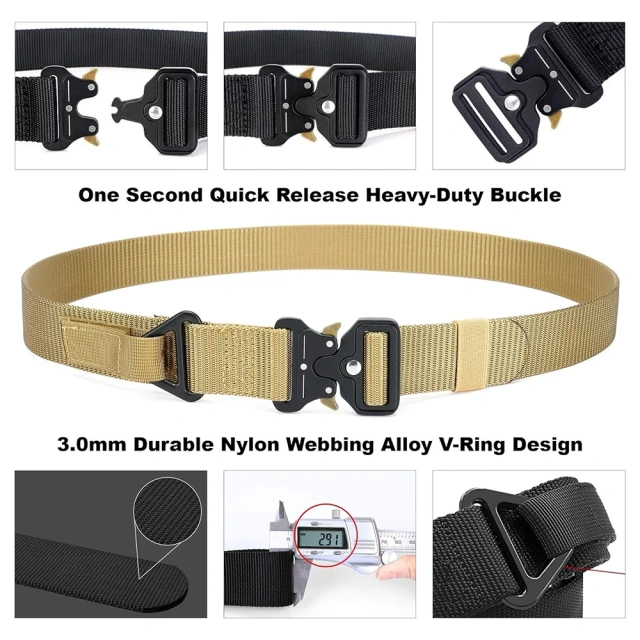 Hot Selling Breathable Wear-resistant Lightweight Tactical Belt Waterproof Multifunctional Tactical Belt  Outdoor Training high density Material Multifunctional Waist Belt Waistband Tactical Belt with Pouches Waist Support Holster Bag