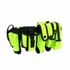 Camping Lightweight Practical Multifunctional Tactical Hunting Belt Security Duty Belt With Holster Flashlight Pouch Sets   Durable Waterproof Training Canvas Web Belt Metal Double Buckle Men Women Casual Cloth Tactical Belt