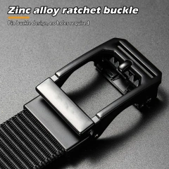 Training Durable Adjustable Men's Ratchet  Nylon Web Work Belt with Automatic Slide Buckle Tactical Belt  High density sport Material Modular Equipment System Security Tactical Duty Utility Belts Security Hunting Waist Belt