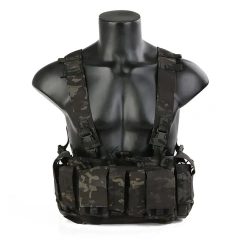 Universal Tactical Chest Rig with Magazine Pouch Mag Bag Tactical Training Harness Chest Rig Tactical Vest Molle Rig military Outdoor Tactical Vest Rig High Quality Hunting Chest Rig Vest Tactical Chest Rig Pack Pouch