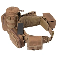High Quality High Material Comfortable Tactical Belt Breathable Tactical Duty Belts Utility Belt with Accessories Pouches  Quick-release Buckle multifunctional duty belt adjustable tactical lumbar support utility belts Casual duty waist cover