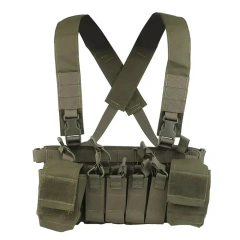 Wholesale Tactical Equipment Camouflage Chest Rig Harness Tactical Molle Rig Vest Hunting Tactical Chest Vest military Outdoor Tactical Vest Adjustable Camouflage Chest Rig with Pouches Multifunctional Training Vest Chest Rig