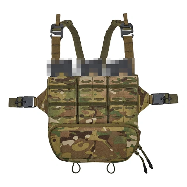Durable Tactical Chest Rig Adjustable Waterproof Elastic Training Vest Chest Rig with Pouch Tactical Belly Chest Rig Elastic Tactical Chest Rig with Mag Pouch Outdoor Tactical Vest Chest Rig Heavy Duty Tactical Molle Chest Rig