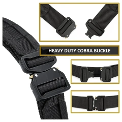 Adjustable Training Durable Quick Release Multifunctional Belt Tactical Durable  Heavy Duty Belt  Multi-functional Outdoor Hunting Waist Belt Training Equipment Quick  Detachable Release Metal Buckle Tactical Training Belt