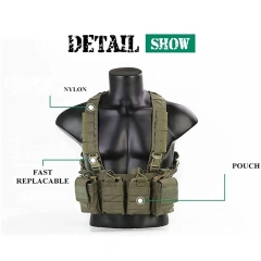 Easy Chest Vest Training Paintball Vest Use Independently or Disassembled  high-quality Adjustable Sports Training outdoors Breathable Training Vest    Adjustable multifunctional Training Vest Hunting Clothes lightweight Vest