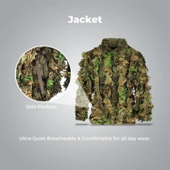 Outdoor Adventure Clothing Ghillie Suit for Men Hunting 3D Leaf Gillie Suit Camo Hunting Gillies Camo Hunting Suits Outdoor Adventure Clothing Ghillie Suit for Men Hunting 3D Leaf Gillie Suit Camo Hunting Gillies Camo Hunting Suits