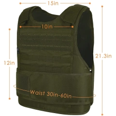 Customized Climbing Outdoors Breathable Training Vest Adjustable Assault Training Vest Good Quality Wear-resistant Tactical Vest Cross Draw Outdoor Training Vest Training stab-proof Sports equipment security vest