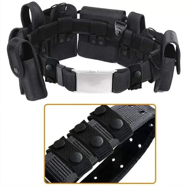 Multipurpose Belt Multifunctional Double Buckle Wide Outdoor Sports Adjustable Durable Camping Hiking Tactic Waist Belt  Outdoor Nylon multifunctional Belts Men Tactical Belt Adjustable Slide Plastic Buckle Web Canvas Belt