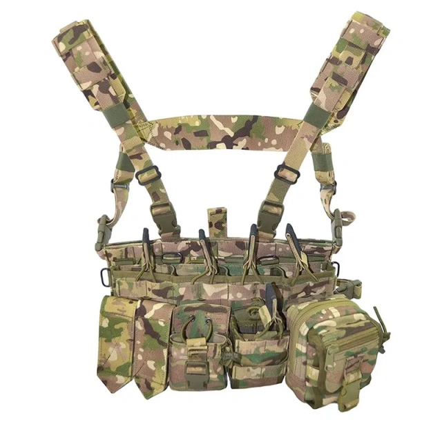 Wholesale High Quality Tactical Vest for Training Durable Waterproof Tactical Chest Rig Vest Training Assault Vest  Hot selling Training Vest high-quality Durable Waterproof Lightweight stab-proof Sports Training vest