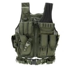 Customized Wholesale Durable Breathable Hunting Vest for Outdoor Tactical Vest Adjustable Assault Training Multifunctional Vest Children Training Vest Kids Breathable Security Guard Waistcoat Assault Training Protective Vest