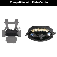 Tactical Chest Rig Tactical Molle Micro Chest Rigs Adjustable Detachable Tactical Modular Chest Rig Vest with Mag Pouch Customized Outdoor Tactical Gear Chest Rig Tactical Molle Vest Pouch Bag Carrier Camouflage Tactical Chest Rig