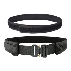 Practical High Density Material Tactical Belt Outdoor Multifunctional Detachable Adjustable Belt Set for Tactical  Wholesale Elastic Belts Men Stretch Canvas Belt Durable Plastic Buckle Work Travel Sports Trim Waist Canvas Belt