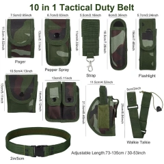 Modular Equipment Security Utility Tactical Belt with Components Pouches Bags Holster for Security Hunting Tactic Waist Belt  Hot selling Sports Training Waterproof multifunctional Double Duty Belt Wear-resistant Tactical Belt