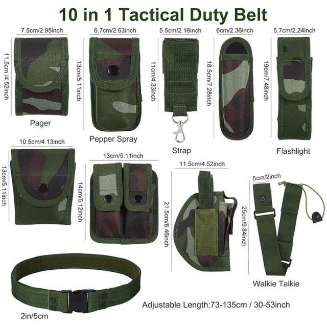 Modular Equipment Security Utility Tactical Belt with Components Pouches Bags Holster for Security Hunting Tactic Waist Belt  Hot selling Sports Training Waterproof multifunctional Double Duty Belt Wear-resistant Tactical Belt
