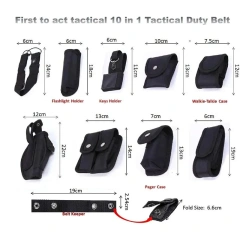 Multi-functional Outdoor Modular Equipment System Security Wear-resistant Tactical Duty Utility Versatile Work Hunting Belt  Lightweight Ratchet Belts Men Nylon Web Casual Belt with Automatic Buckle Adjustable Golf Tactical Nylon Belt