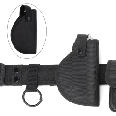 Heavy Duty Adjustable Modular Equipment Security Utility Tactical Belt with Components Pouches  Holster for Security Hunting  Multifunctional Security Belts high density Waist Pack Hunting Utility Kit Duty Belt Tactical Training Belt Pouch Holster Bag
