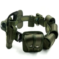 Waterproof Multifunctional Wear-resistant Multifunctional Security Belts Training Guard Utility Heavy Duty Belt Set  High density Material Multi Function Tactical Belt with Quick Release Accessory Pouches Duty Belt for Men Modular Equipment