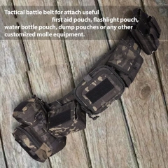 Premium Adjustable High Quality Breathable Tactical Battle Belt and Durable Duty Belt Outdoor Hunting Utility Adjustable Belt  Wholesale Lightweight stab-proof Men's Tactical Stretch Nylon Belt Pants Hiking Hunting Webbing Belt