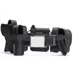 Lightweight Training Wholesale Patrol Oxford Cloth Security Outdoor Nylon Multifunctional Duty Waist Belt  High Duty Men Adjustable Tactical Heavy Duty Belts high density Material Utility Belt with Pouches Security Duty Equipment