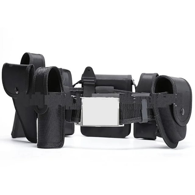 Lightweight Training Wholesale Patrol Oxford Cloth Security Outdoor Nylon Multifunctional Duty Waist Belt  High Duty Men Adjustable Tactical Heavy Duty Belts high density Material Utility Belt with Pouches Security Duty Equipment