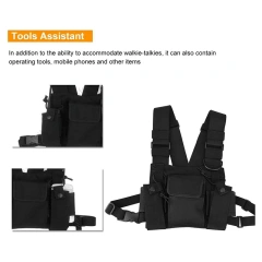 Universal Tactical Chest Pack Rig Heavy Duty Nylon Tactical Chest Rig Adjustable Tactical Chest Rig with Mag Pouches Hot Sale Outdoor Tactical Chest Rig Vest Tactical Chest Harness MOLLE Rig High Quality Tactical Vest for Hiking Hunting