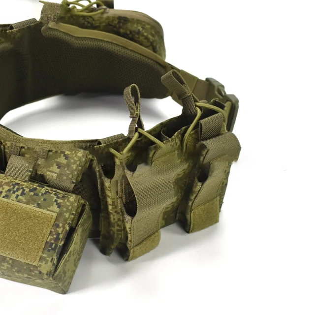 Outdoor Splash Proof Adjustable Waist Cover Set Waterproof Multifunctional Wear-resistant Waist Belt  Training Multifunctional Outdoor Tactical Heavy Duty Modular Equipment Belts High Duty Mountaineering Utility Belt with Pouches