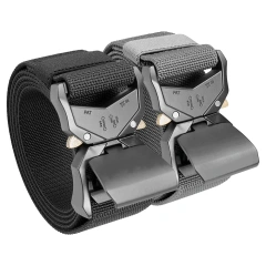 Waterproof Multifunctional Hiking Rigger Nylon Web Work Belt with Heavy Duty Quick Release Buckle Tactical Belt  Mountaineering Duty Belt Quick-release Buckle Adjustable Modular Equipment Hunting Tactical Versatile Utility Adjustable Belts