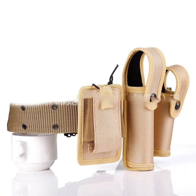 Hot Selling Training Durable Outdoor Nylon Oxford Cloth Multifunctional Belt Security Patrol Duty Belt   Quick-release Buckle Adjustable Tactical Belt with Accessories Camping and Everyday Use Mountaineering High Duty Belts