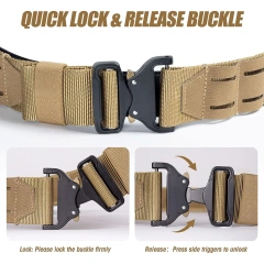 Sports Training Hunting Tactical Belt Durable Wear-resistant  Waterproof Multifunctional Tactical Belt  Fashionable Mountaineering Hunting Tactical Belt with Accessories Tactical Quick Release Rigger Belt Wholesale Heavy Duty Belts