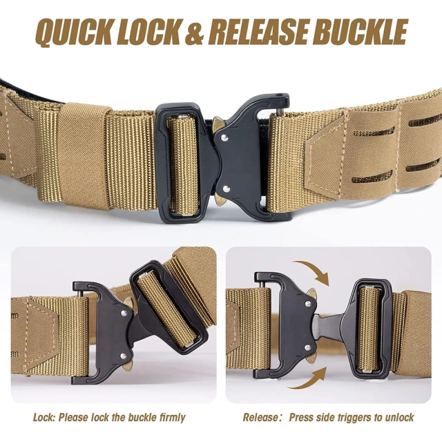 Sports Training Hunting Tactical Belt Durable Wear-resistant  Waterproof Multifunctional Tactical Belt  Fashionable Mountaineering Hunting Tactical Belt with Accessories Tactical Quick Release Rigger Belt Wholesale Heavy Duty Belts